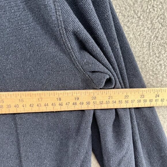 L.L. Bean mens quarter zip fleece pullover sweater Navy Blue Size Small - Picture 6 of 10